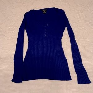 Rue 21 blue long sleeved small